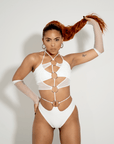 White Rave Bodysuit