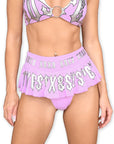 Lilac Mini Skirt Rave Bottoms - SUSPEX Rave Outfits