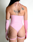 Pink 3 - Ring Cutout Bodysuit - SUSPEX Rave Outfits