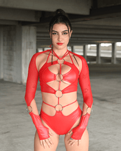 Lade das Bild in den Galerie-Viewer, Red Rave Outfit
