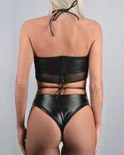 Load image into Gallery viewer, Black 4 - Ring Cutout Bodysuit - SUSPEX Rave Outfits
