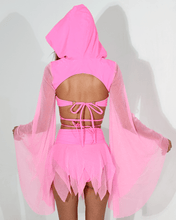 Load image into Gallery viewer, Festival-Ready-Pink-Keyhole-Tie-Top
