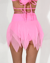 Load image into Gallery viewer, Pink-Rave-Pixie-Mini-Skirt-Festival-Outfit
