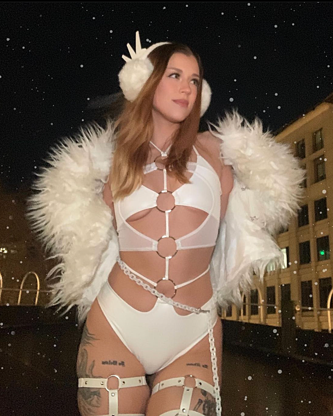 White Winter Rave Outfit