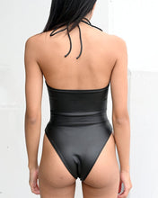 Load image into Gallery viewer, Black 3 - Ring Cutout Bodysuit - SUSPEX Rave Outfits
