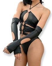 Lade das Bild in den Galerie-Viewer, Black Cutout Sleeves - SUSPEX Rave Outfits
