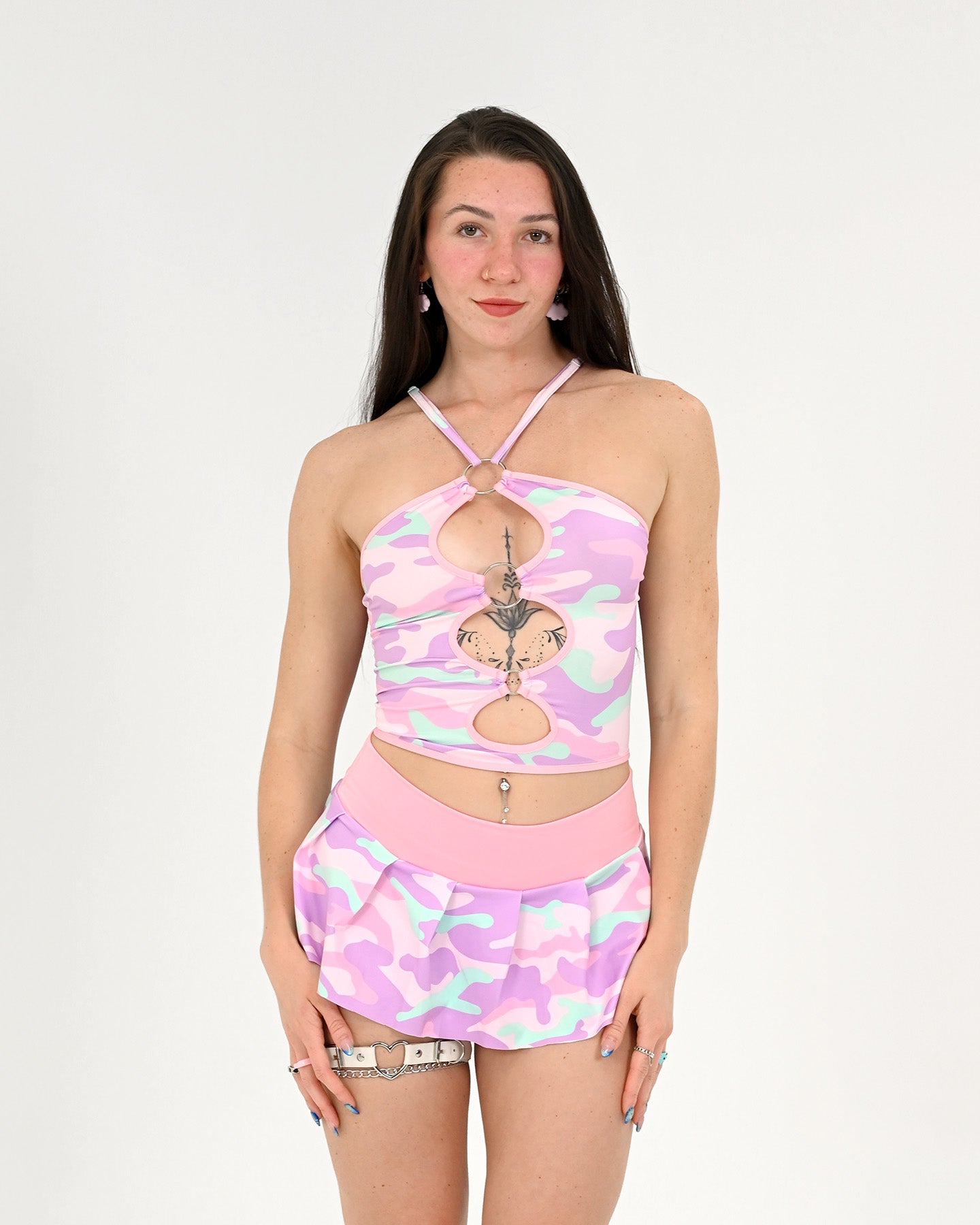Cotton Candy Camo Crop Top