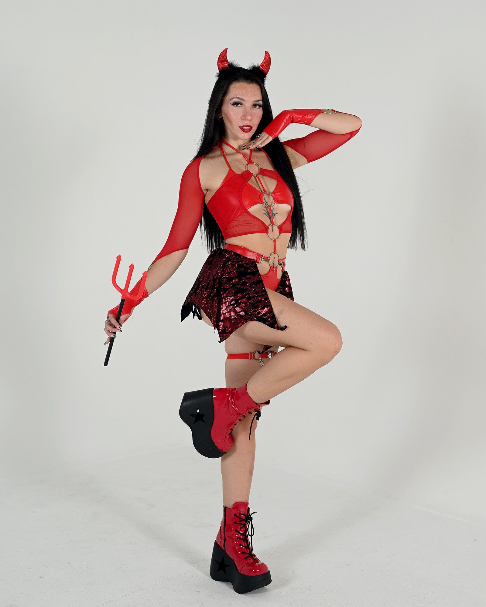 Devil Rave Costume - SUSPEX Rave Outfits