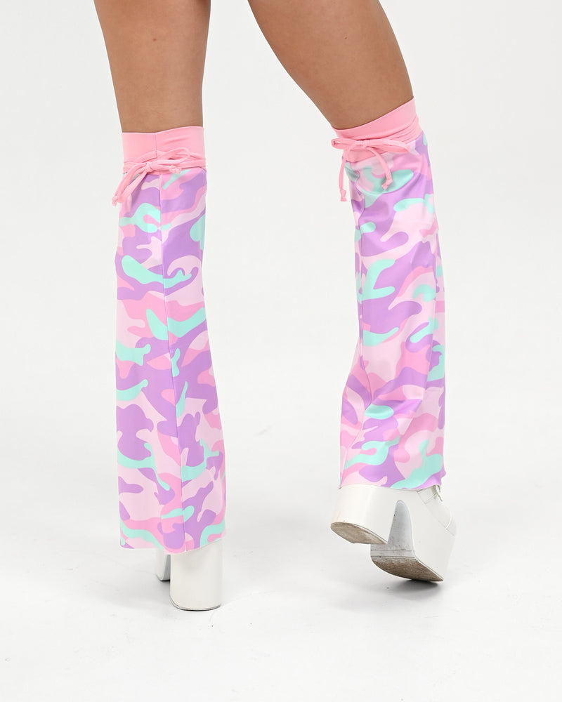 Cotton Candy Camo Leg Warmers