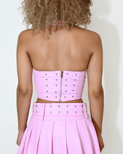 Cargar imagen en el visor de la galería, festival-ready-pink-corset-halter-top
