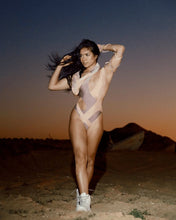 Load image into Gallery viewer, Mojave Mauve Strappy Desert Bodysuit - SUSPEX Rave Outfits
