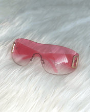 Load image into Gallery viewer, Neon Pink Shield Sunglasses - SUSPEX Rave Outfits
