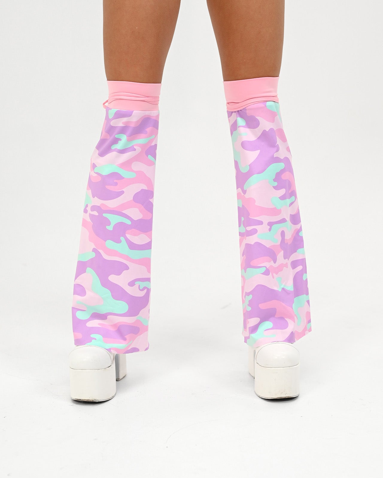 Cotton Candy Camo Leg Warmers