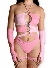 Load image into Gallery viewer, Pink 3 - Ring Cutout Bodysuit - SUSPEX Rave Outfits
