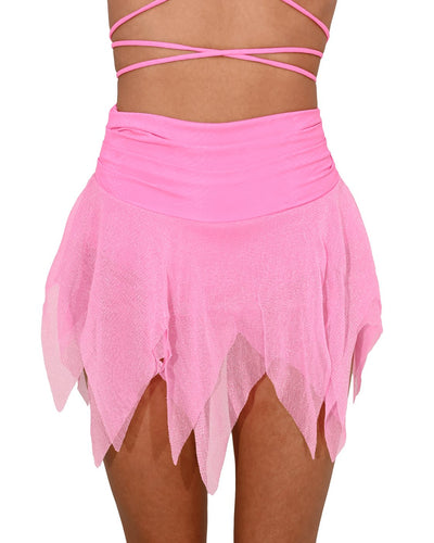 Pink Pixie Mesh Mini Skirt - SUSPEX Rave Outfits