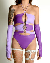 Load image into Gallery viewer, Purple Cutout Sleeves - SUSPEX Rave Outfits
