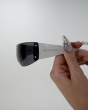 Load image into Gallery viewer, Black and White Shield Sunglasses - SUSPEX Rave Outfits
