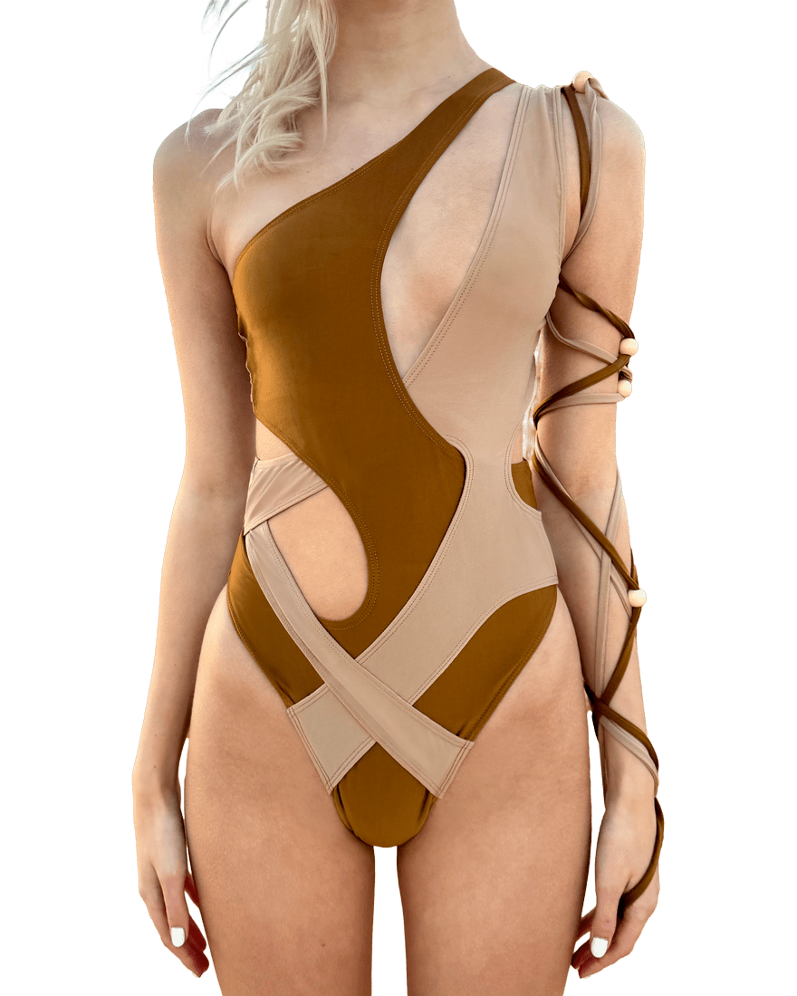 Sahara Sand Strappy Desert Bodysuit