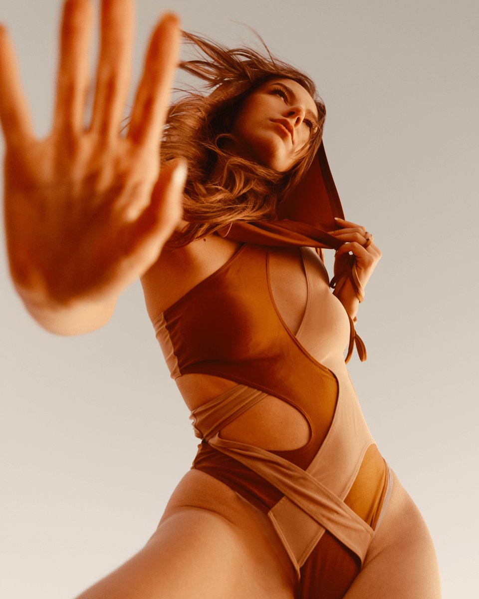 Sahara Sand Strappy Desert Bodysuit - SUSPEX Rave Outfits